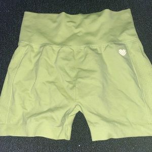 Forever 21 green athletic biker shorts